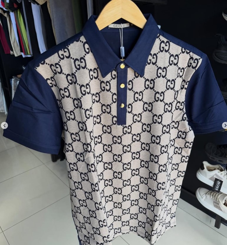 Polo GG Monogram Azul